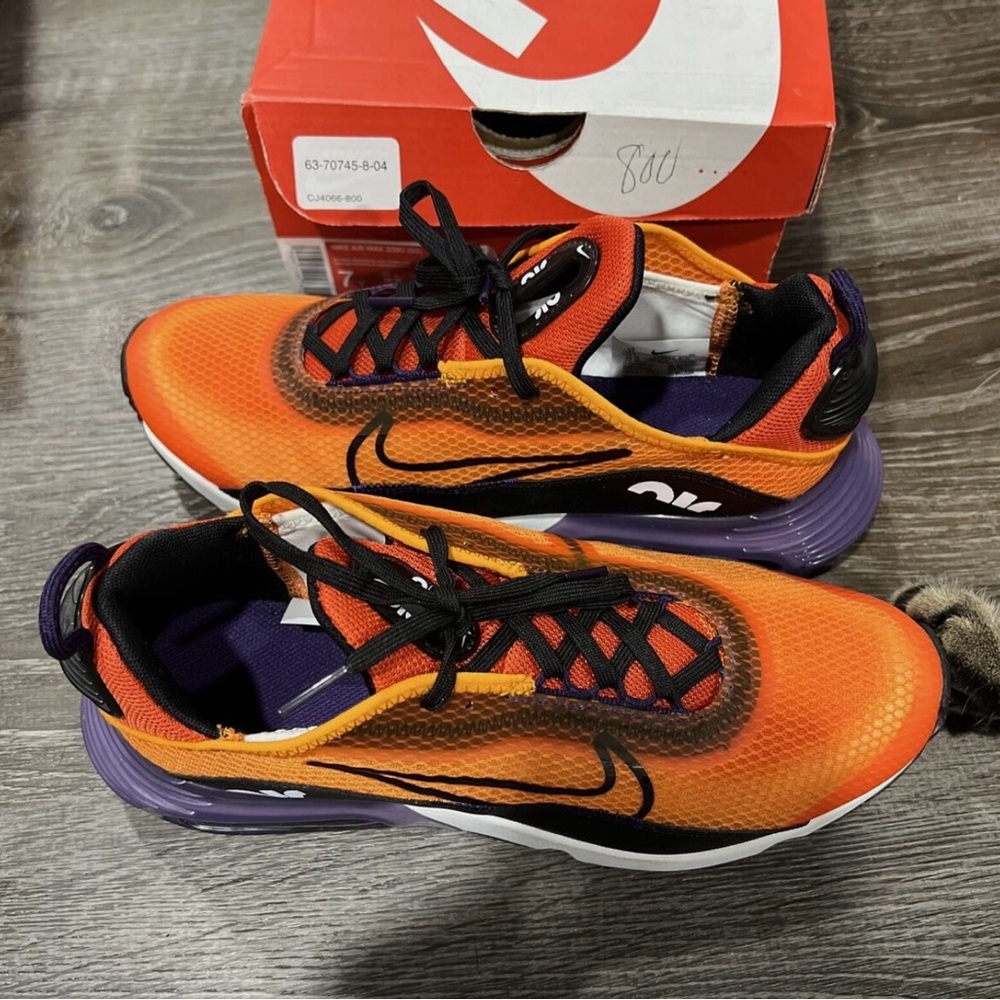 Nike Orange and Purple Athletic Shoes